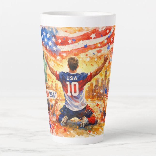 Taza De Café Latte USA in the World Cup 2026 (Anverso)