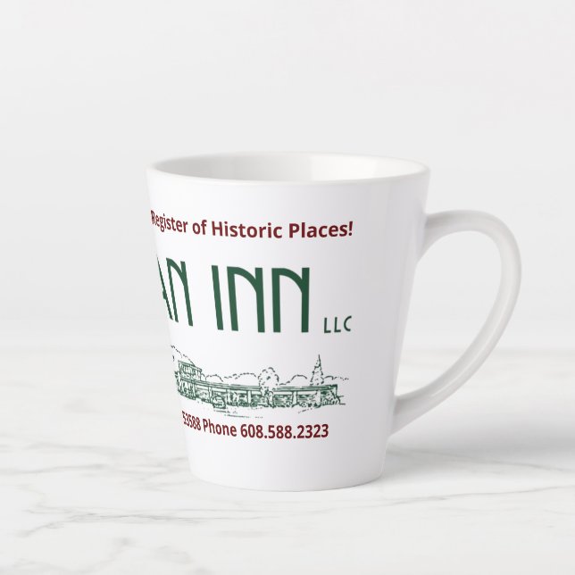 Taza De Café Latte Usonian Inn Latte Mug (Derecha)