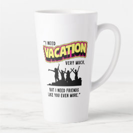 TAZA DE CAFÉ LATTE VACACIONES