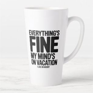 Taza De Café Latte Vacaciones de la mente