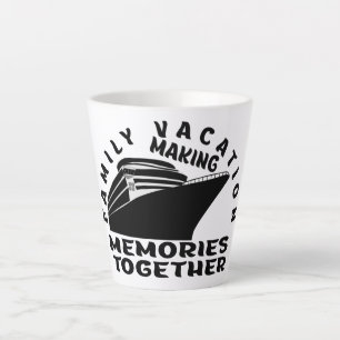 TAZA DE CAFÉ LATTE VACACIONES FAMILIARES.