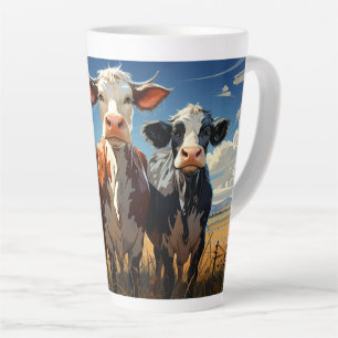 Taza De Café Latte Vacas #1