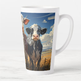 Taza De Café Latte Vacas #1