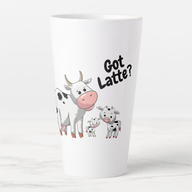 Taza De Café Latte Vacas latas (Anverso)