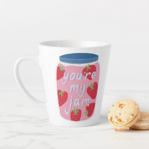 Taza De Café Latte Valentines eres mi mermelada