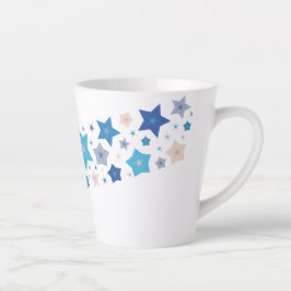 Taza De Café Latte Vals celestiales (Diagonal)