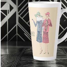 Taza De Café Latte Vamos a comer Latte Mug