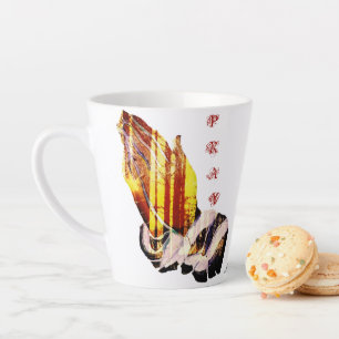 Taza De Café Latte "Vamos a rezar"