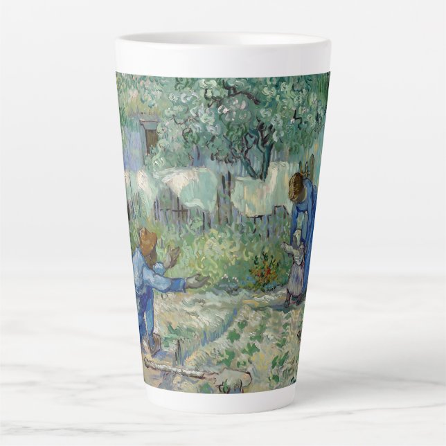 Taza De Café Latte Van Gogh First Steps Mug (Anverso)