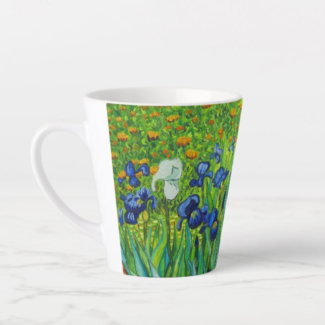 Taza De Café Latte Van Gogh Irises (Izquierda)