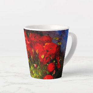 Taza De Café Latte Van Gogh Red Poppies