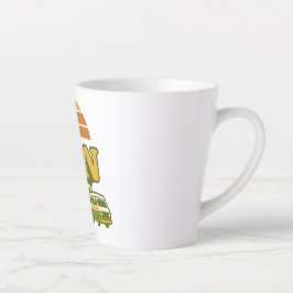 Taza De Café Latte VANtastic Retro 70s Van Graphic