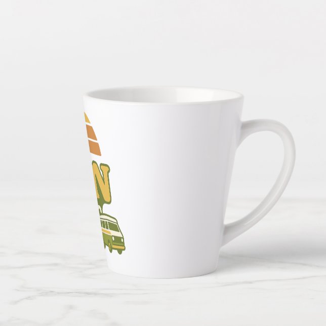 Taza De Café Latte VANtastic Retro 70s Van Graphic (Derecha)