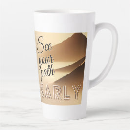 Taza De Café Latte Vea su camino claramente
