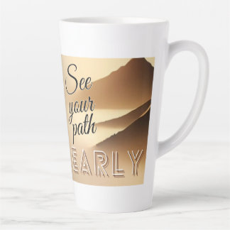 Taza De Café Latte Vea su camino claramente