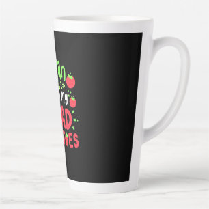 Taza De Café Latte Vegan de mis tomates de cabeza