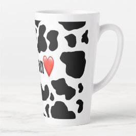 Taza De Café Latte Vegan Love Tall Mug