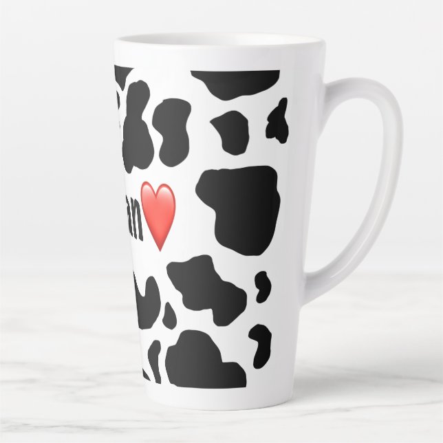 Taza De Café Latte Vegan Love Tall Mug (Derecha)
