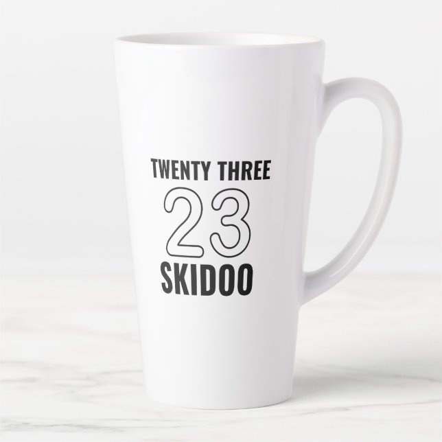 Taza De Café Latte Veintitrés skidoo (Derecha)