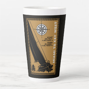 Taza De Café Latte Vela Florida Miami Key West