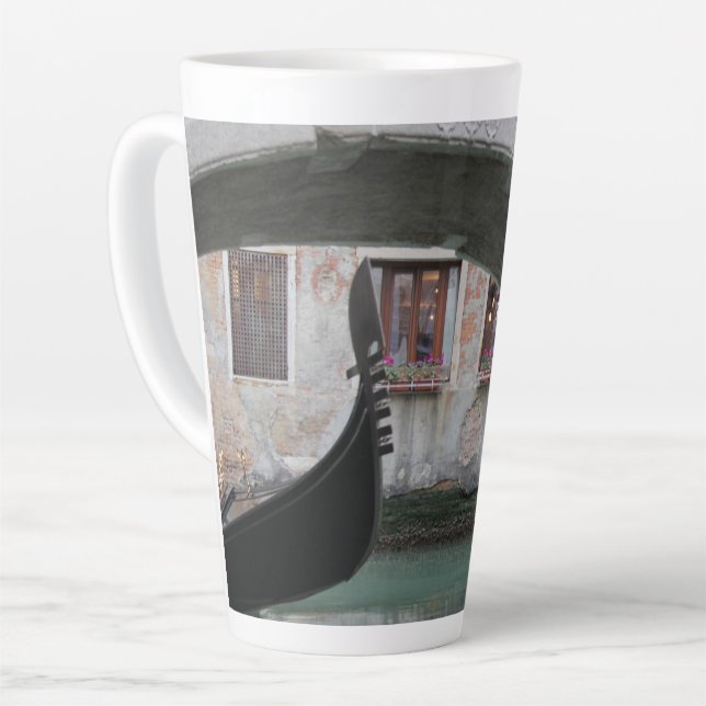 Taza De Café Latte Venecia Italia Gondola (Ángulo izquierdo)
