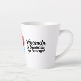 Taza De Café Latte Venezuela – Transición y libertad | Diseño artíst.
