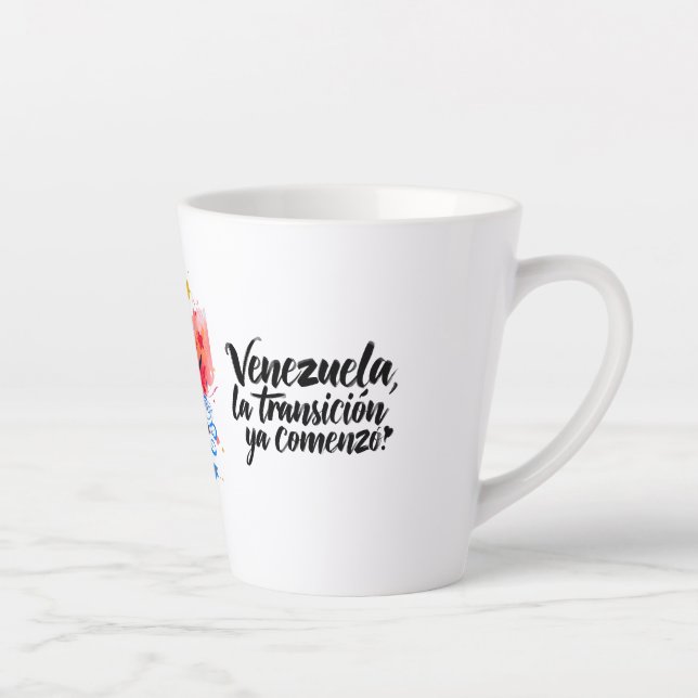 Taza De Café Latte Venezuela – Transición y libertad | Diseño artíst. (Derecha)