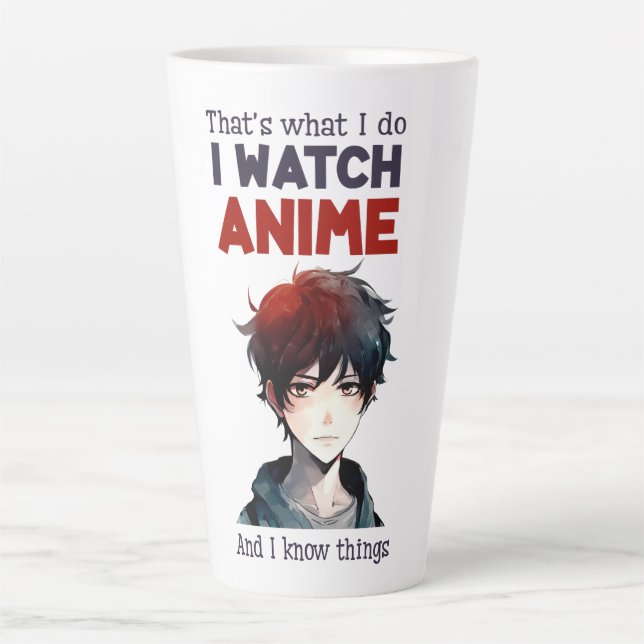 Taza De Café Latte veo Anime (Anverso)