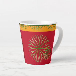Taza De Café Latte Verano indio en una pequeña taza de latte (M)