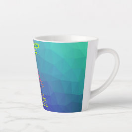 Taza De Café Latte Verano vibes niño surfeando.