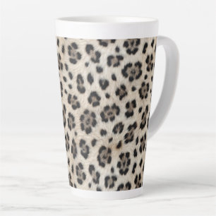 Taza De Café Latte Vete Salvaje Leopardo de las Nieves Calidez Aspect