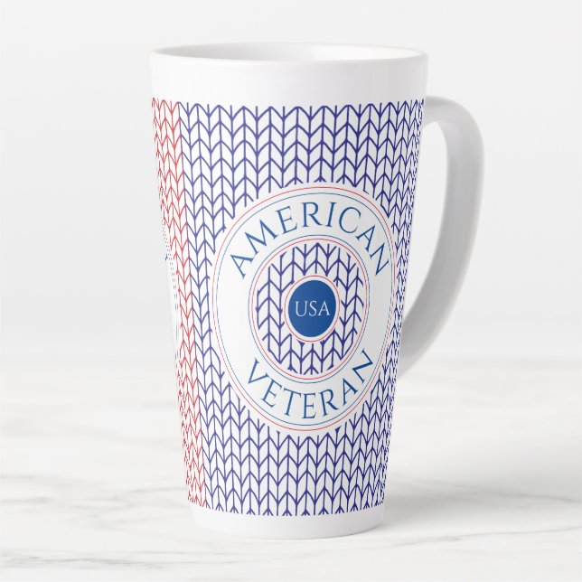Taza De Café Latte VETERAN Tall Latte Mug (Ángulo derecho)