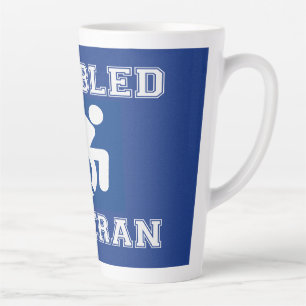 Taza De Café Latte Veterano discapacitado