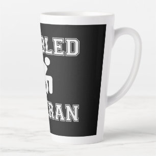 Taza De Café Latte Veterano discapacitado