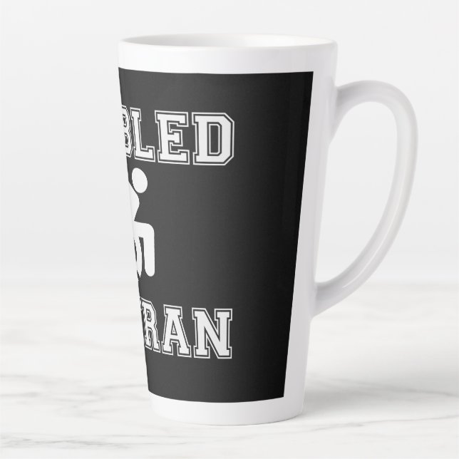 Taza De Café Latte Veterano discapacitado (Derecha)