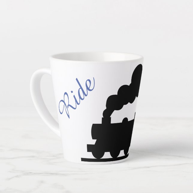 Taza De Café Latte "Viaje en tren" (Ángulo izquierdo)