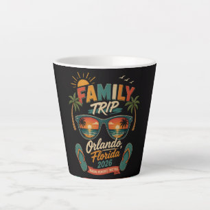 Taza De Café Latte Viaje Familiar Orlando Florida 2026