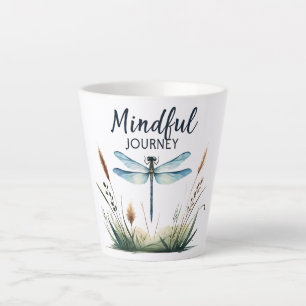 Taza De Café Latte Viaje mental - Dragonfly artístico