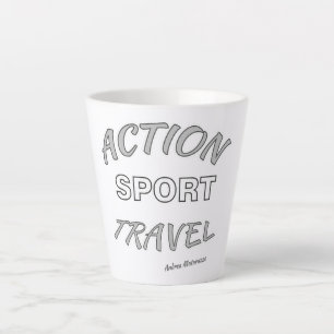 Taza De Café Latte Viajes deportivos de acción