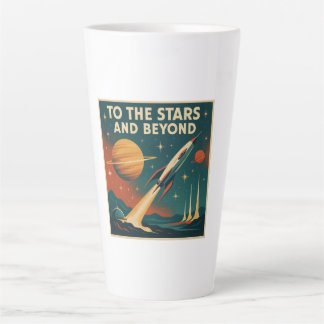 Taza De Café Latte Viajes espaciales "A las estrellas y más allá"
