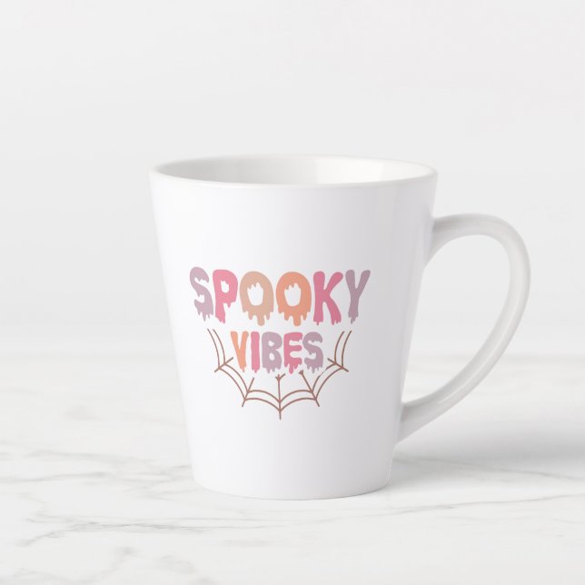 Taza De Café Latte Vibes fantasmales (Derecha)