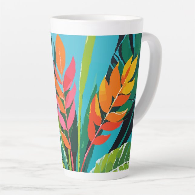 Taza De Café Latte Vibes tropicales (Ángulo derecho)