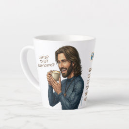 Taza De Café Latte Vibraciones de Latte WWJD, Jesús Diario, Café Cris
