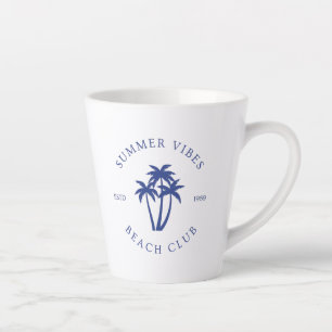 Taza De Café Latte Vibraciones de Verano
