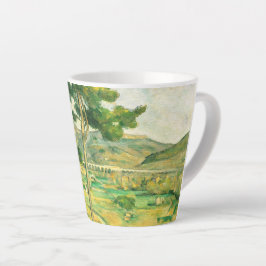 Taza De Café Latte Victoria y el Viaducto Paul Cezanne