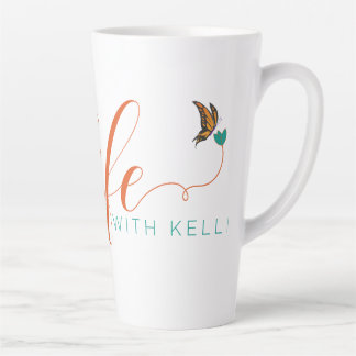 Taza De Café Latte Vida artística con Kelli Latte Mug