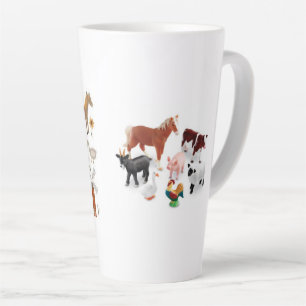 Taza De Café Latte Vida de la granja Latte Mug