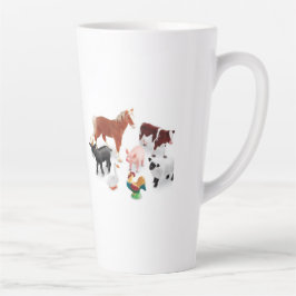 Taza De Café Latte Vida de la granja Latte Mug