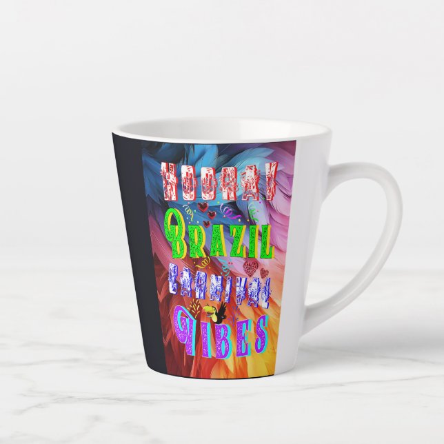 Taza De Café Latte Videos del Carnaval de Brasil (Derecha)
