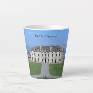 Taza De Café Latte Viejo Fort Niagara latte mug